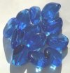12 26x20mm Acrylic Sapphire Oval Nuggets